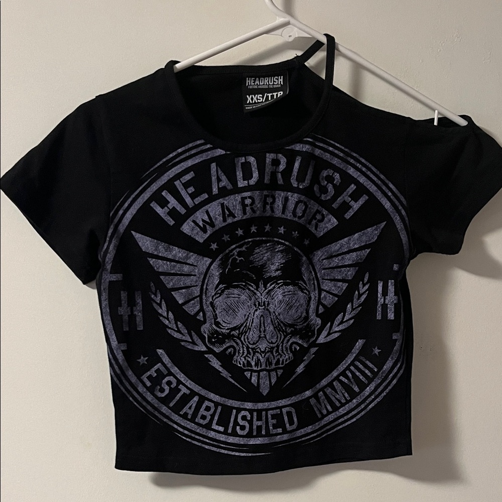 Black Warrior Crop Top